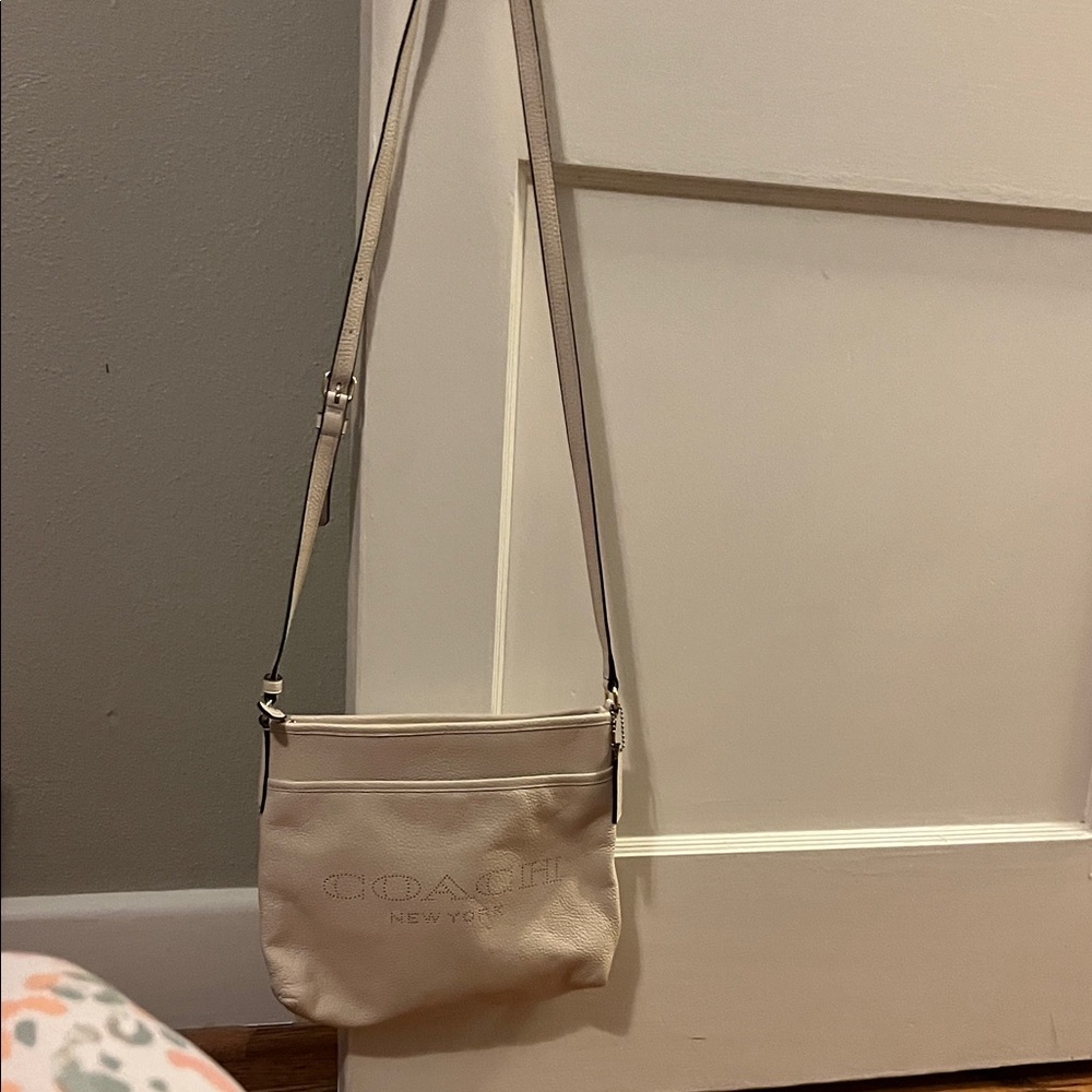 Coach Light Beige Crossbody Bag
